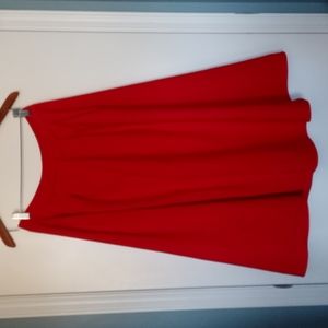 M & S collection Orange flow A-line Midi Skirt